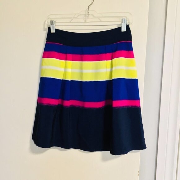 Chic by Jacob Multi Color Striped Skirt Size 2 - Picture 2 of 5